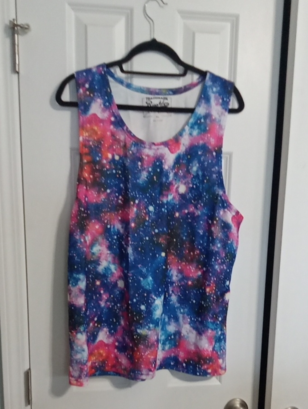 Brooklyn Cloth Galaxy-Print Tank Top in Blue and Pink